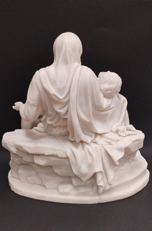 Pieta By Michaelangelo Marble Statue