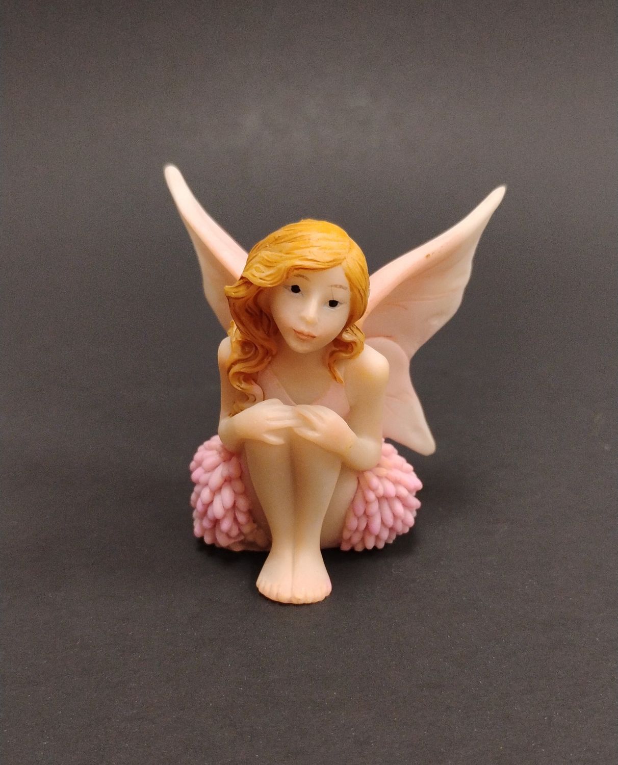 Mini Fairy On Flowers Statue