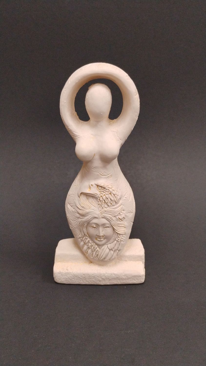Gypsum Cement Statue - Eagle Goddess