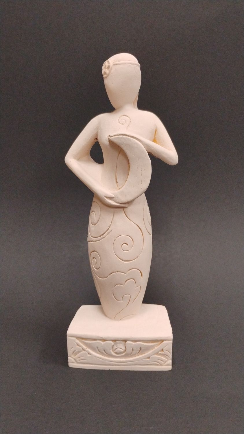 Gypsum Cement Statue - Moon Goddess