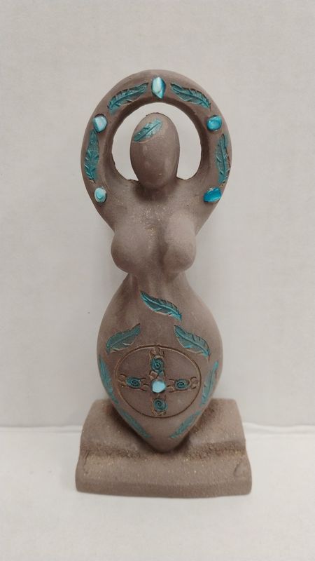 Gypsum Cement Statue - Shaman Goddess