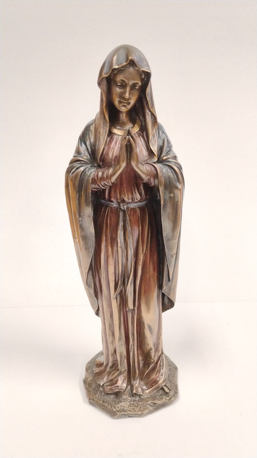 Virgin Mary Bronze Finish Statue