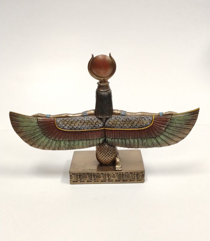 Isis Kneeling With Wings Statue