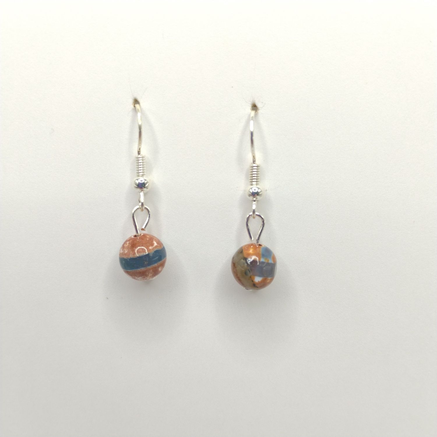 Gemstone Earrings - Single Agate