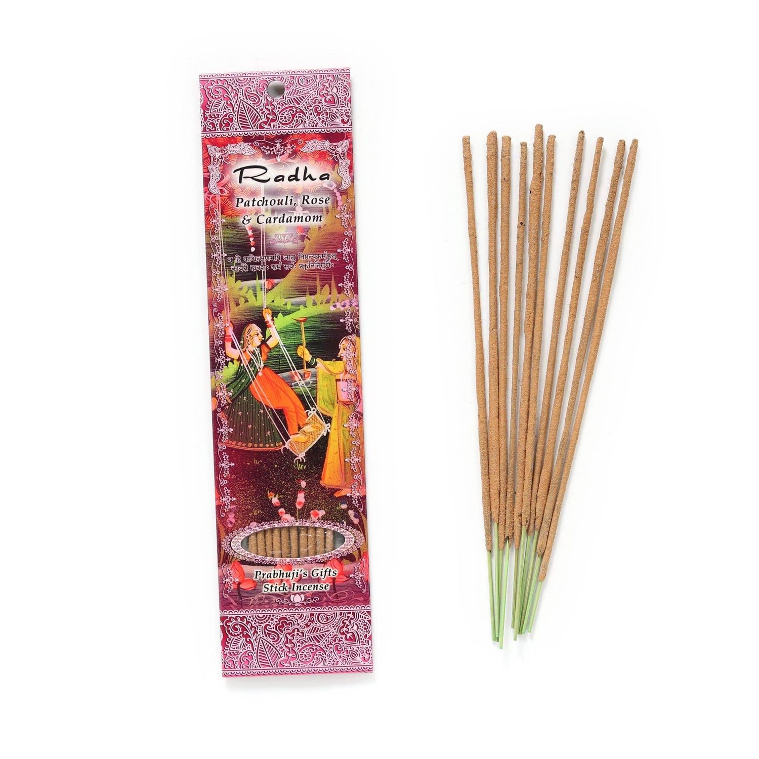 Incense Sticks Radha - Patchouli, Cardamom, and Rose