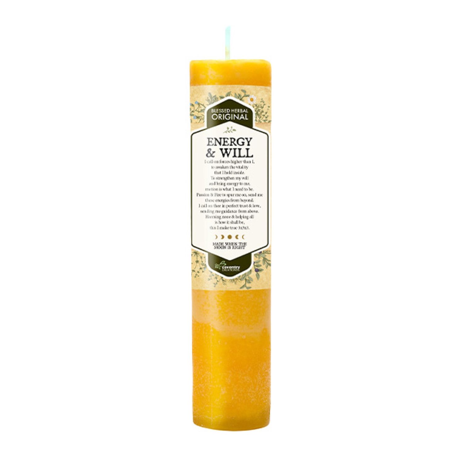 Blessed Herbal Candle - Energy And Will