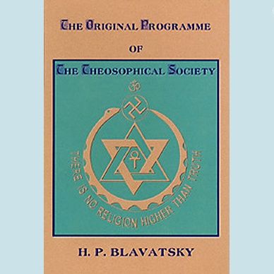 Original Programme Of The Theosophical Society
