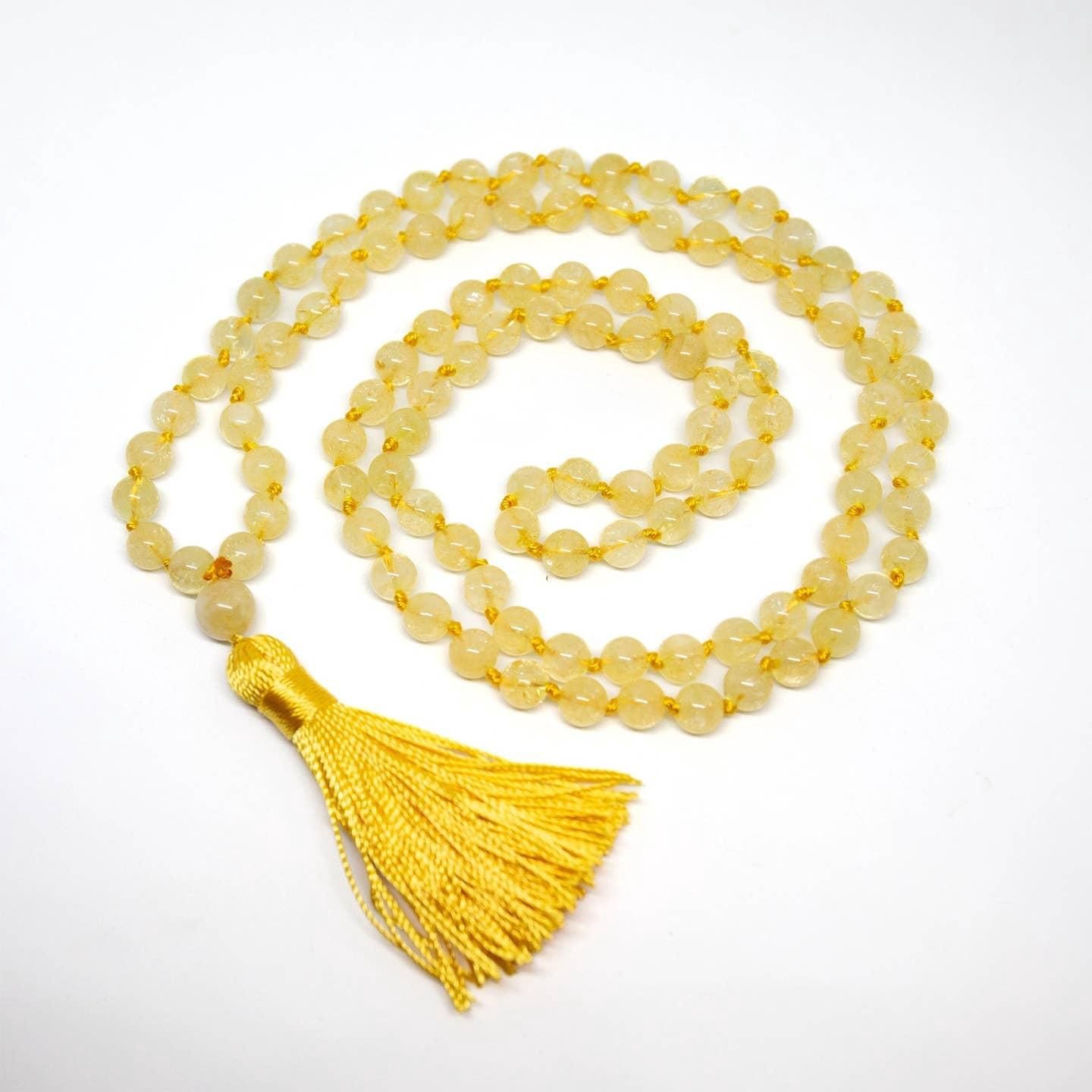 108 Bead Mala - Citrine - 8mm