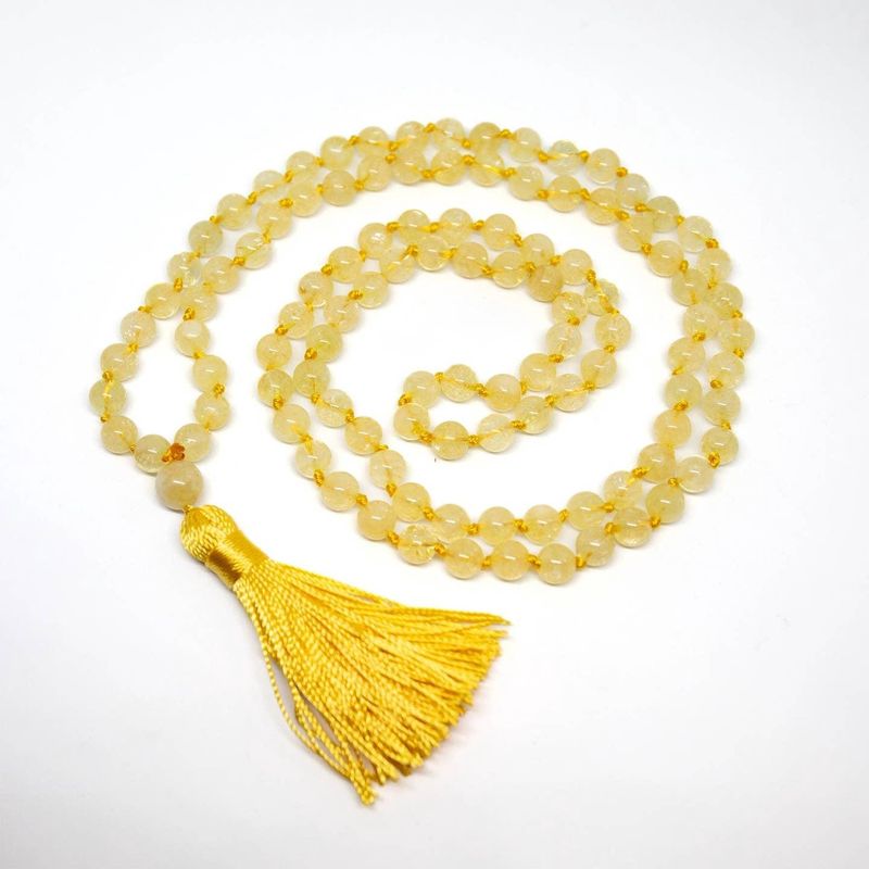 108 Bead Mala - Citrine - 8mm