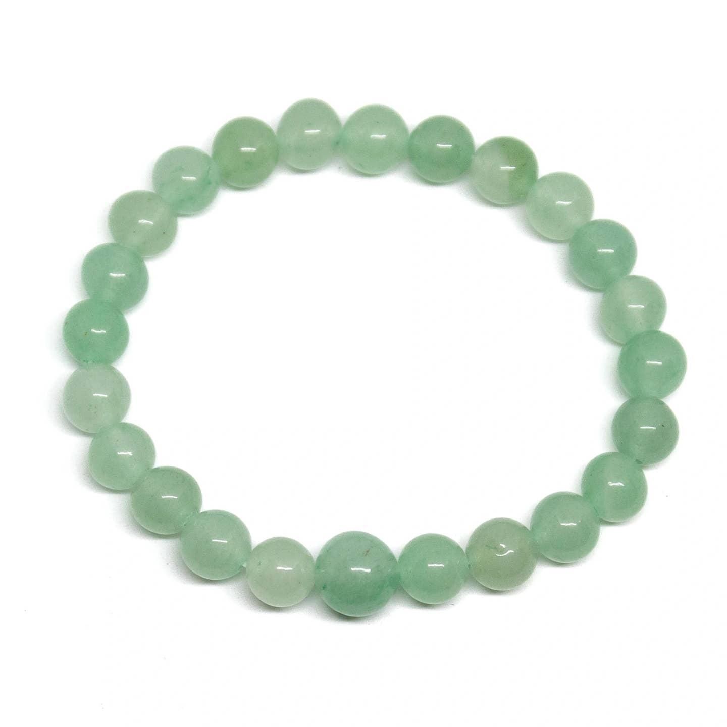 Wrist Mala Beaded Bracelet - Aventurine - 8mm