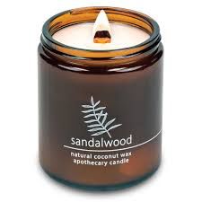 8 oz Wood Wick Candle - Sandalwood
