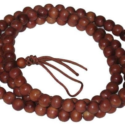 108 Bead Mala - Korean Plain Cedar - 8mm