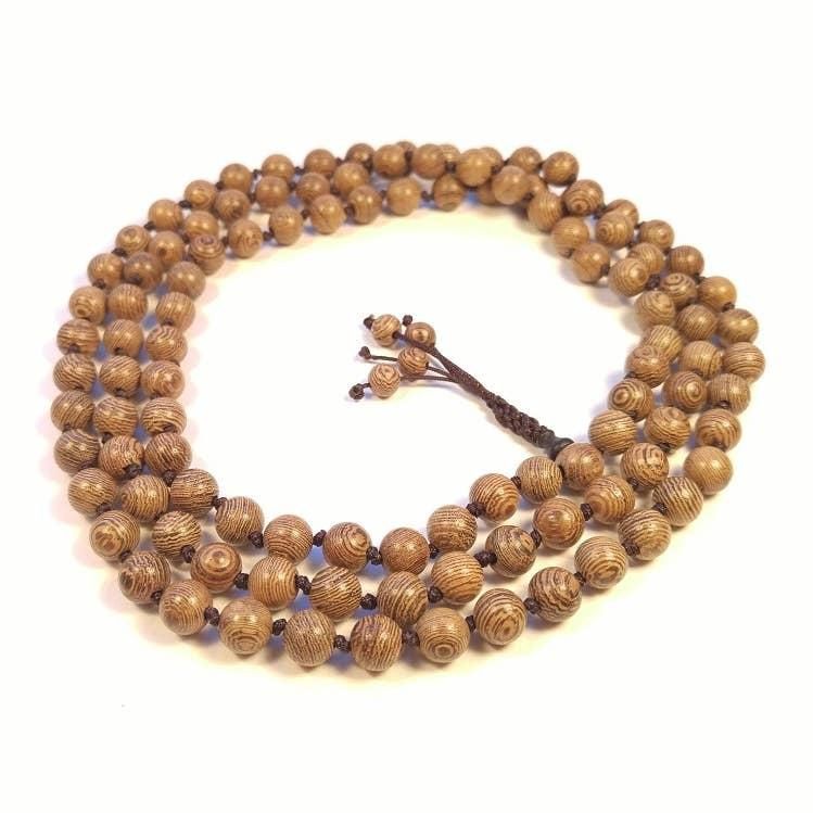 108 Bead Mala - Phoenix Tail Wood - 8mm