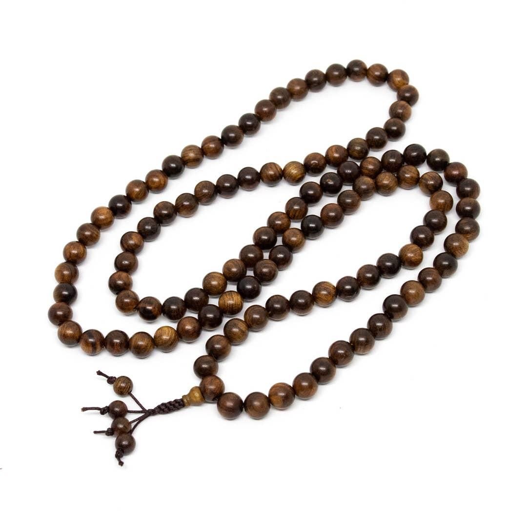 108 Bead Mala - Black Pear Wood - 8mm