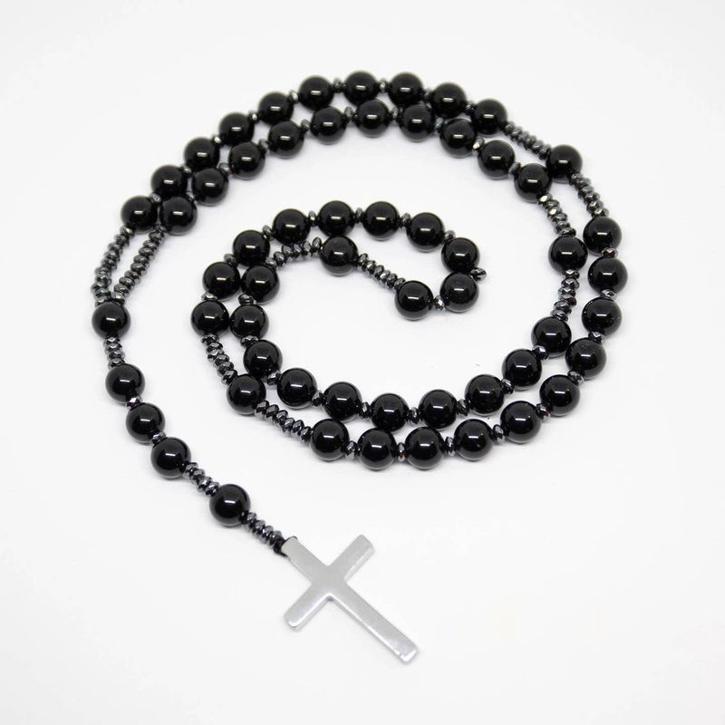 Gemstone Rosary - Black Obsidian - 8mm