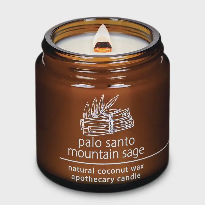 4 oz Wood Wick Candle - Palo Santo Mountain Sage
