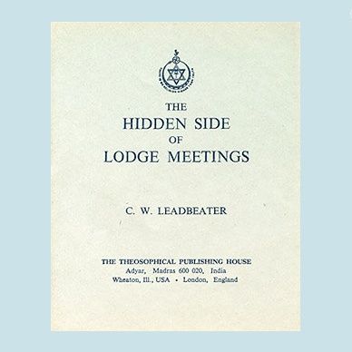 Hidden Side Of Lodge Meetings, The