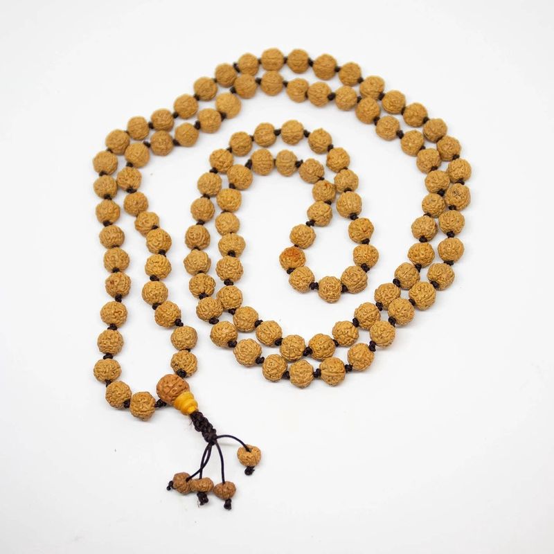 108 Bead Mala - Rudraksha Seed - 7-8mm