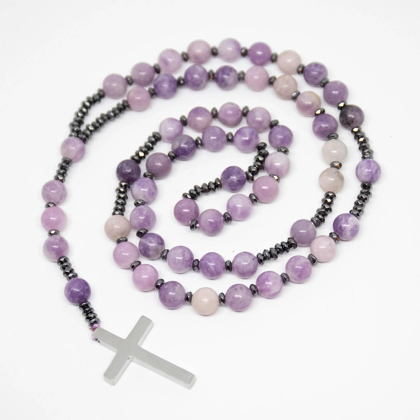 Gemstone Rosary - Lepidolite - 8mm