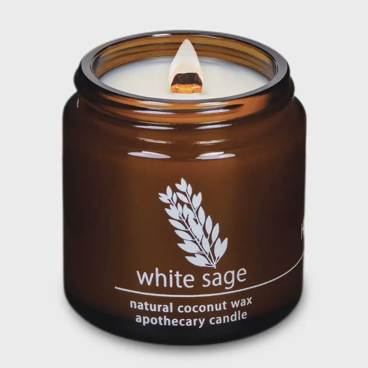 4 oz Wood Wick Candle - White Sage