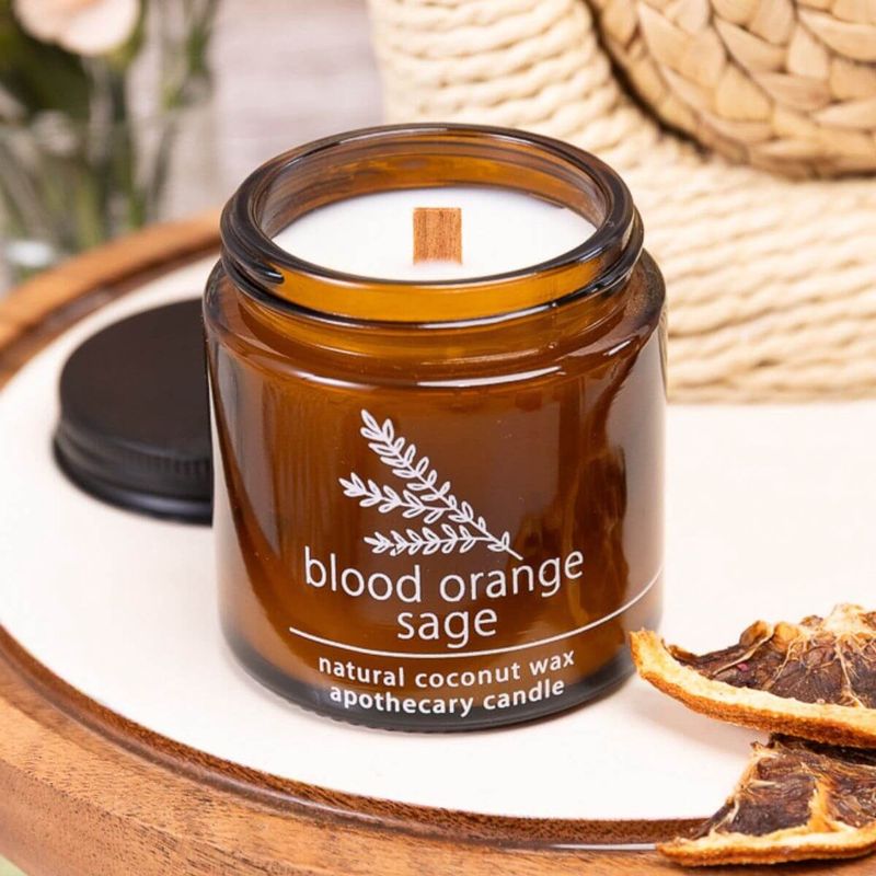 4 oz Wood Wick Candle - Blood Orange Sage