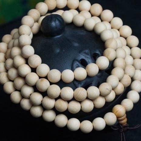 108 Bead Mala - Cypress Wood - 8mm