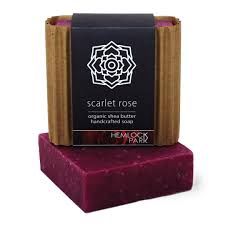 Organic Shea Butter Soap - Scarlet Rose