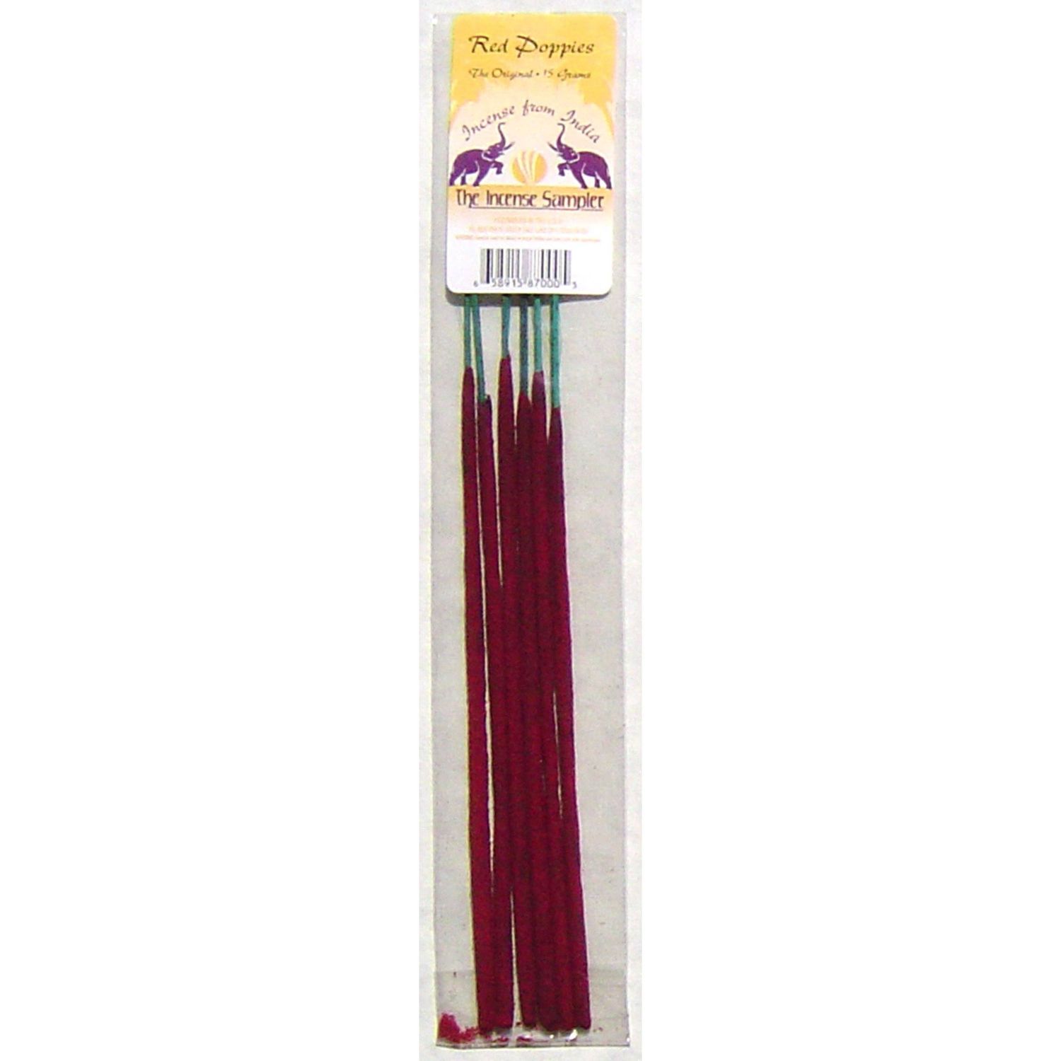 Incense From India - Red Poppies - Sample Pack