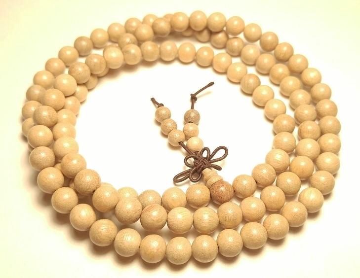 108 Bead Mala - Camphor Wood - 8mm