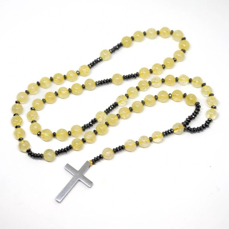 Gemstone Rosary - Citrine - 8mm