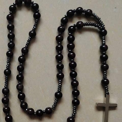 Gemstone Rosary - Garnet - 8mm