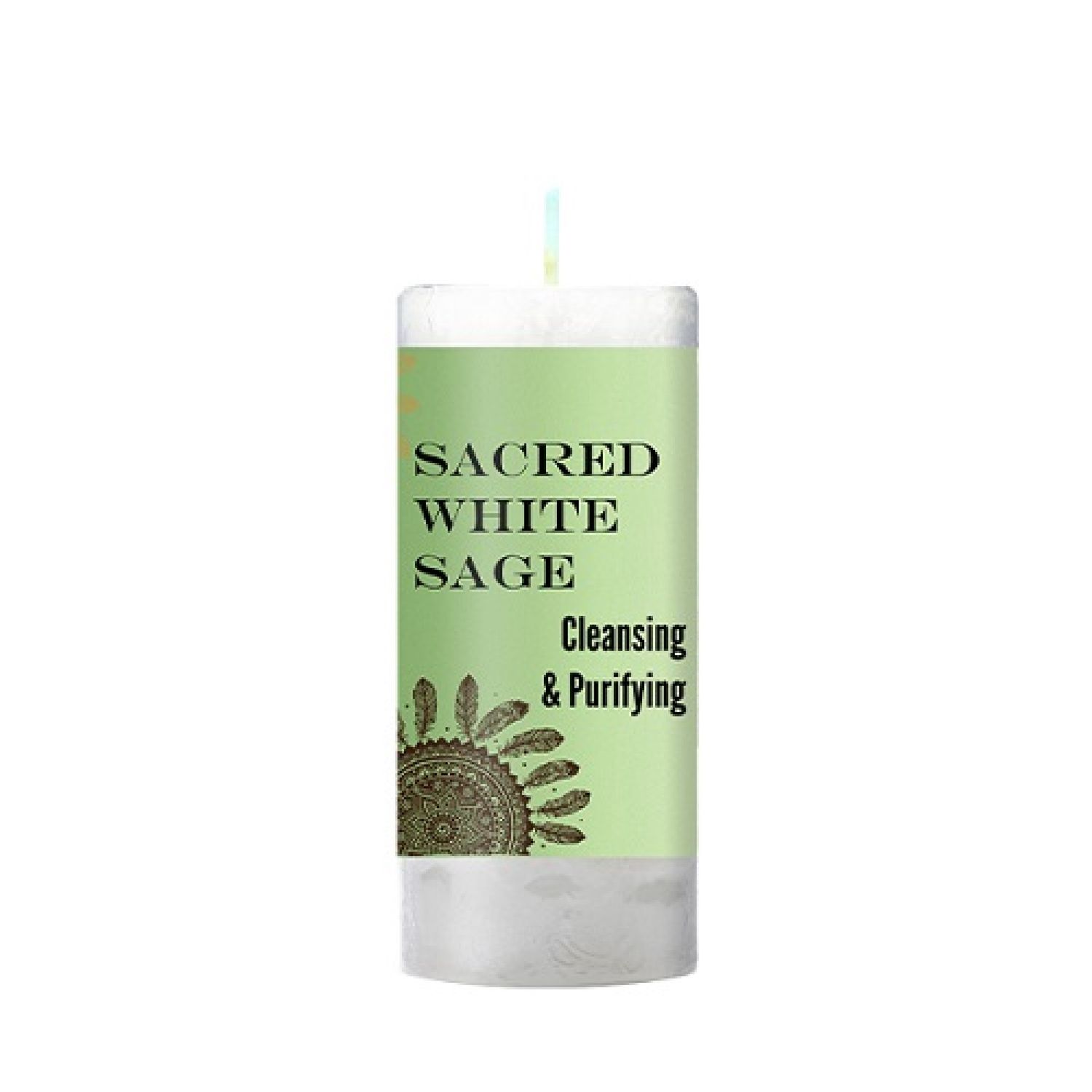 World Magic Candle - Sacred White Sage - 2x4