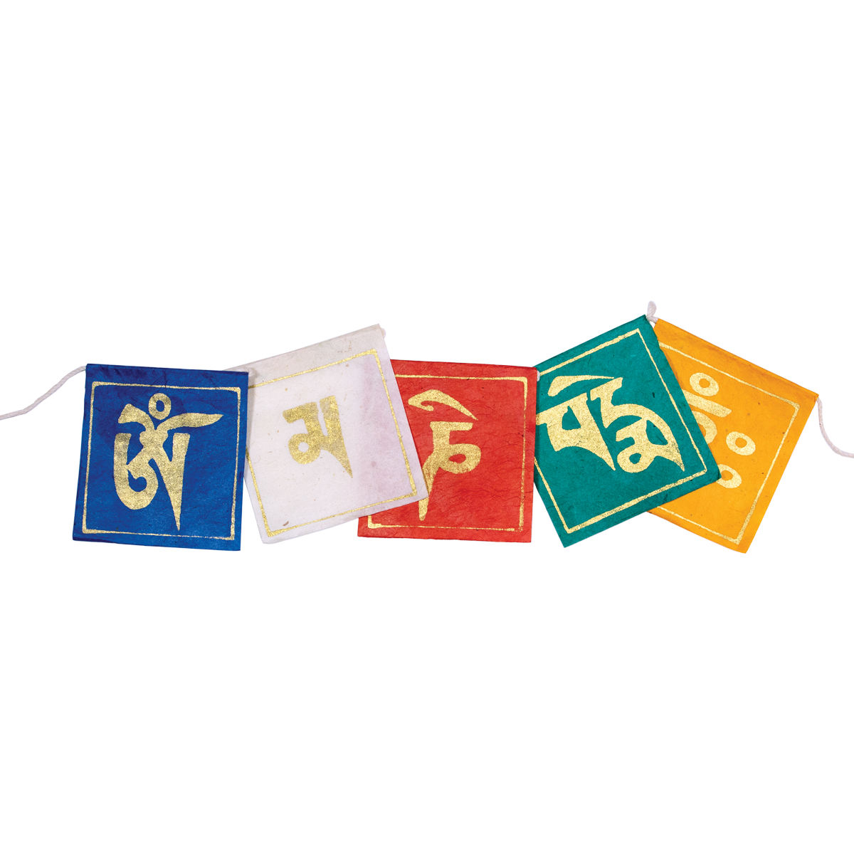 Paper Prayer Flags - Mini Sacred Mantra
