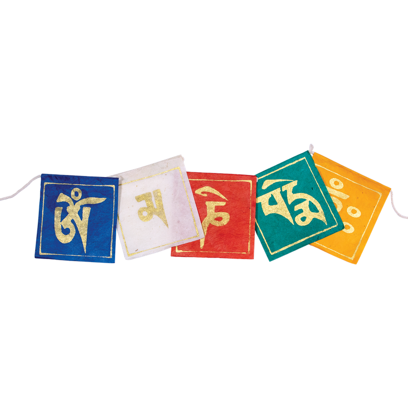 Paper Prayer Flags - Mini Sacred Mantra