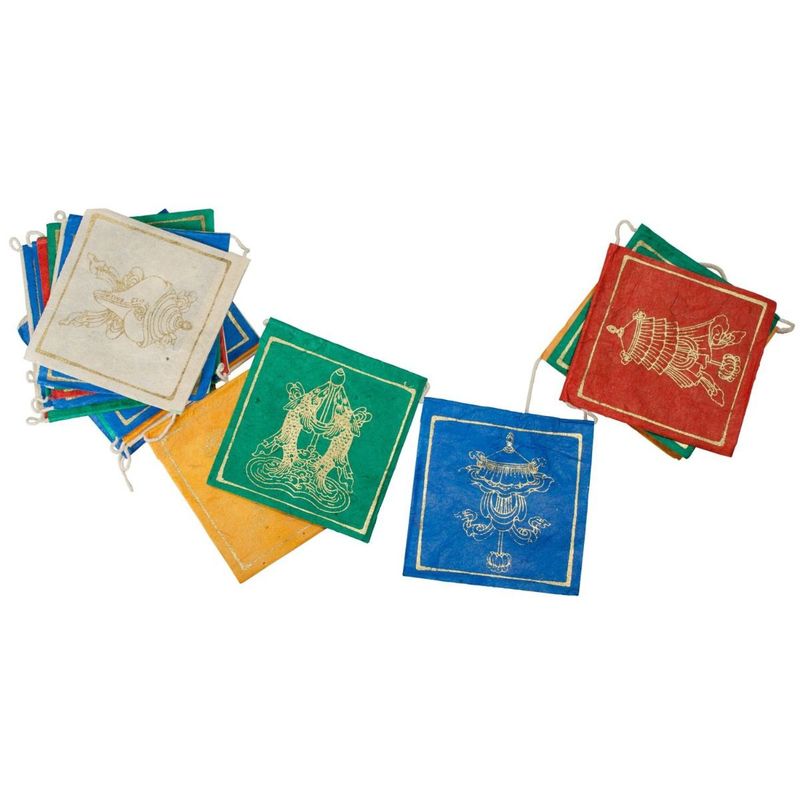 Paper Prayer Flags - Mini Lucky Signs