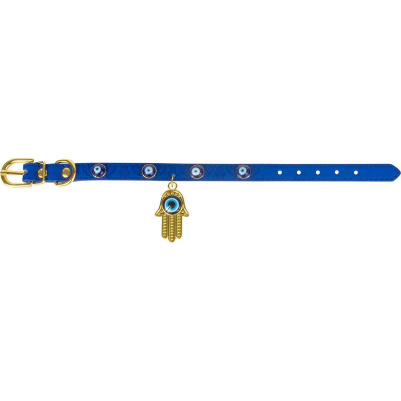 Vegan Leather Cat/Dog Collar - Evil Eye (Small)