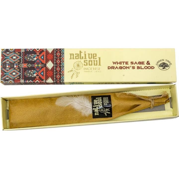 Native Soul Incense 15 gr - White Sage &amp; Dragon's Blood