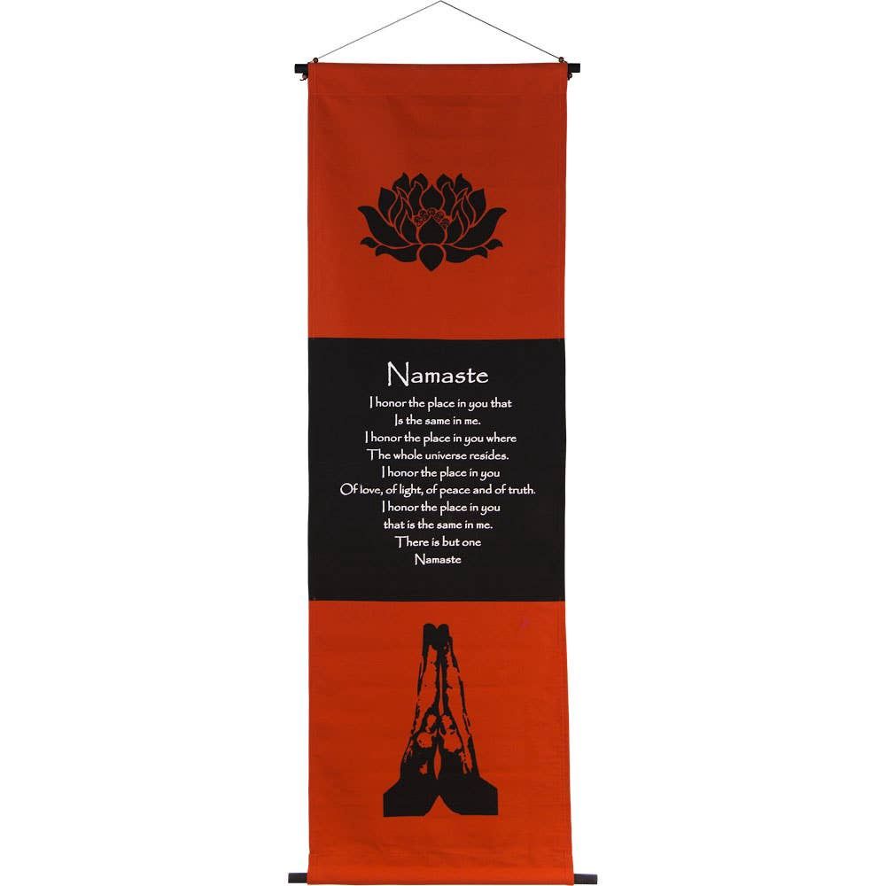 Cotton Inspirational Banner - Namaste
