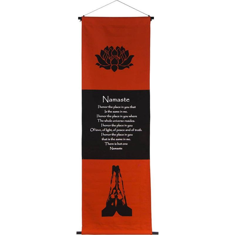 Cotton Inspirational Banner - Namaste