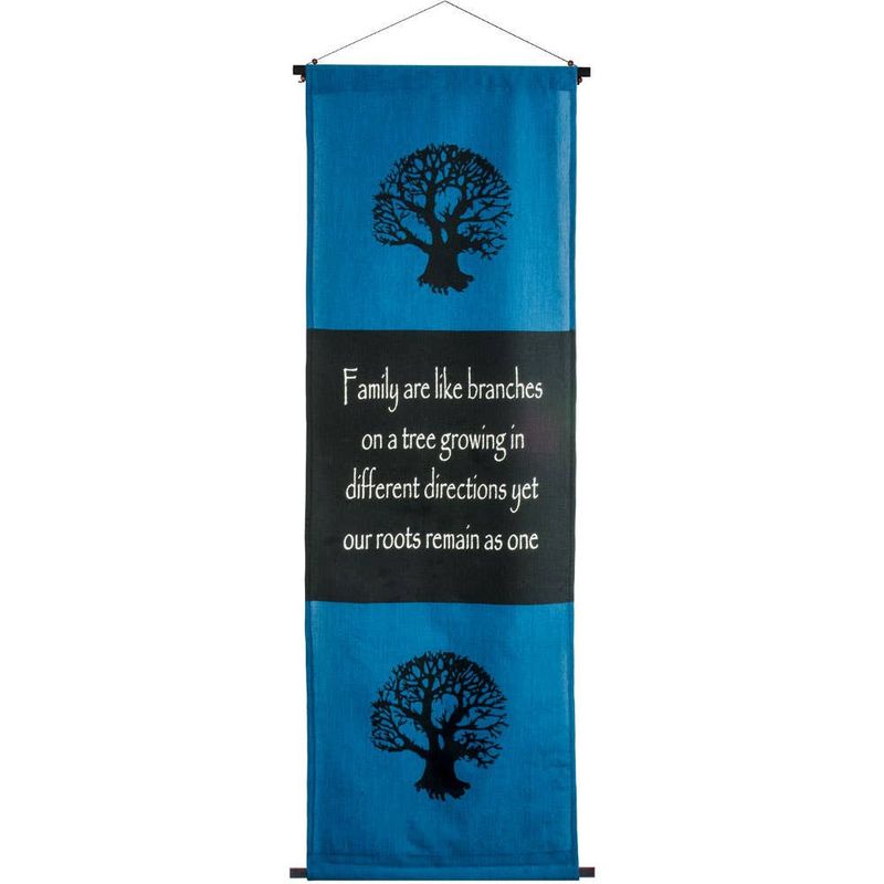Cotton Inspirational Banner - Family Roots