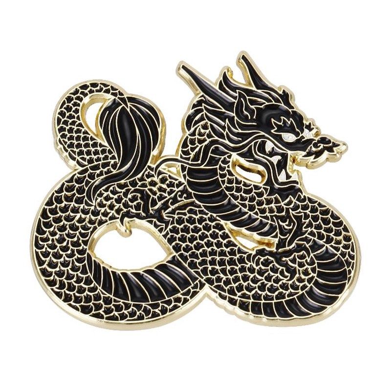 Black DRAGON PIN ENAMEL