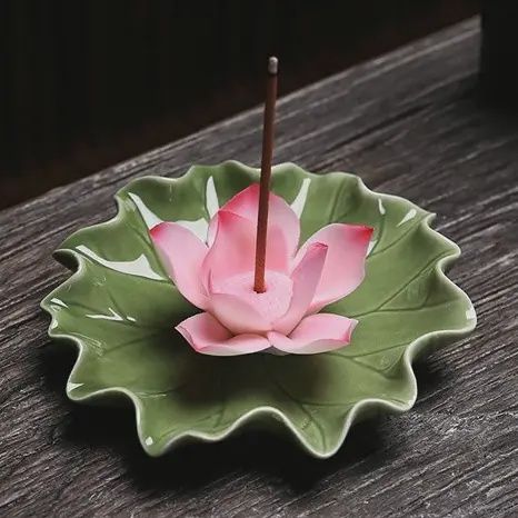 Pink Lotus Incense Burner - Ceramic
