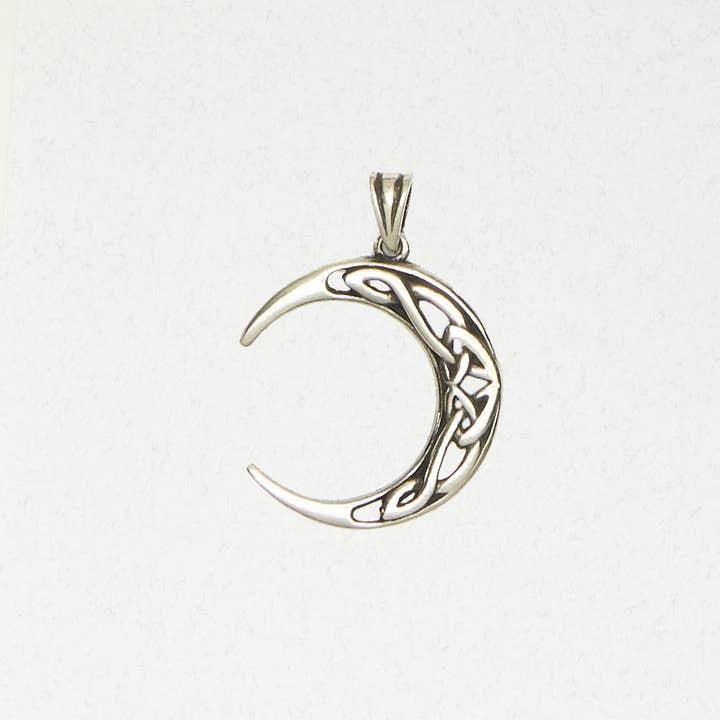 Celtic Pewter Pendant Necklace - Celtic Weave - EIR-137