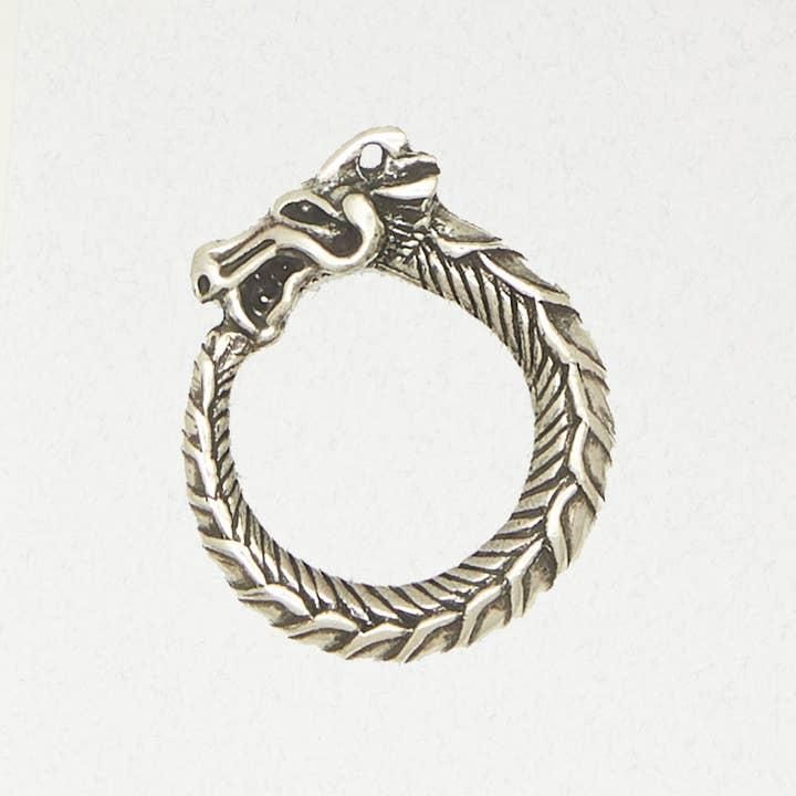 Wicca Pewter Pendant Necklace - Ouroboros - WIC-152