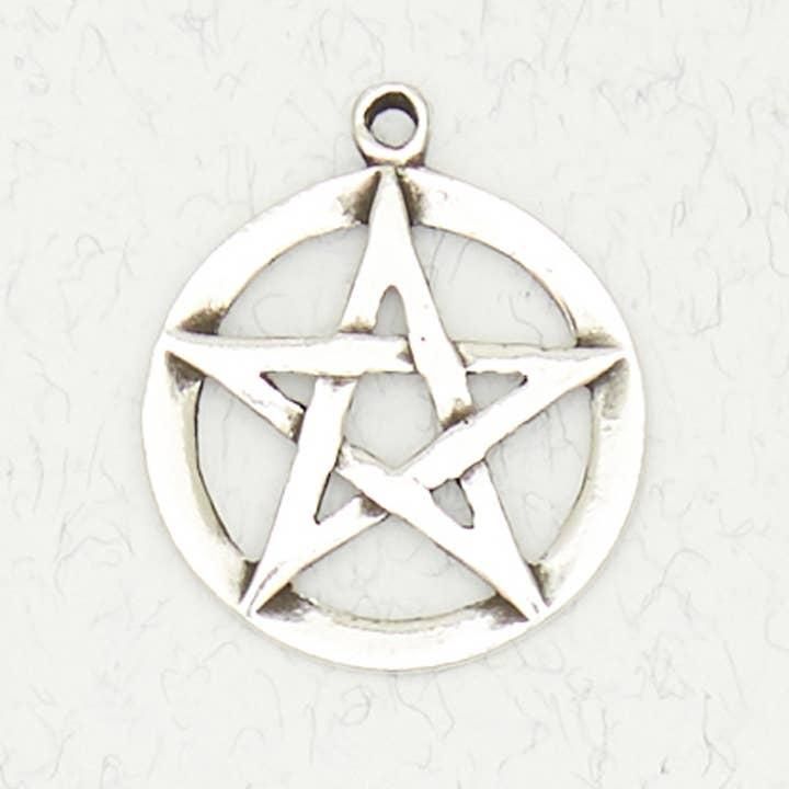 Wicca Pewter Pendant Necklace - Pentacle - WIC-101