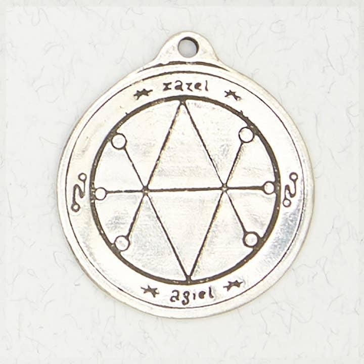 Talisman Amulet Pewter Pendant Necklace - Talisman of Safety - PTL-516
