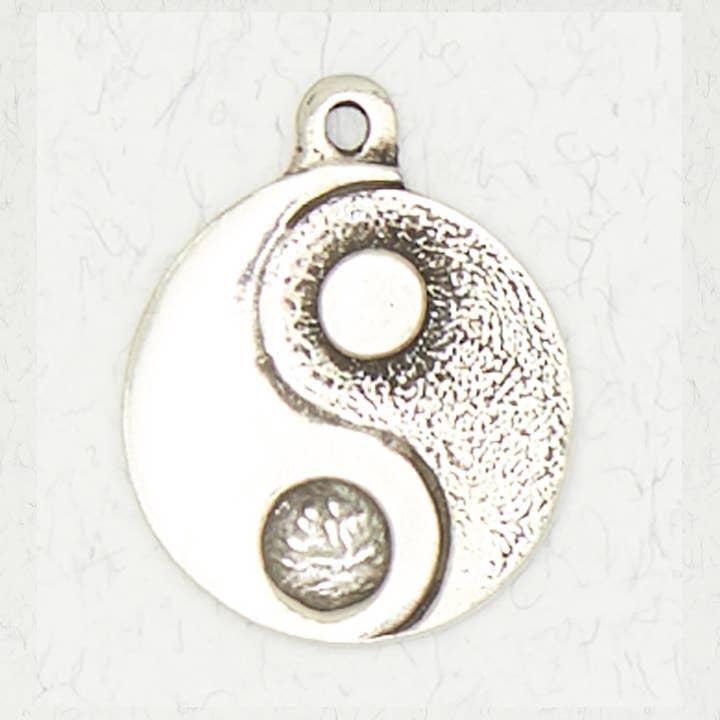 Buddhist Pewter Pendant Necklace - Yin Yang - SID-119