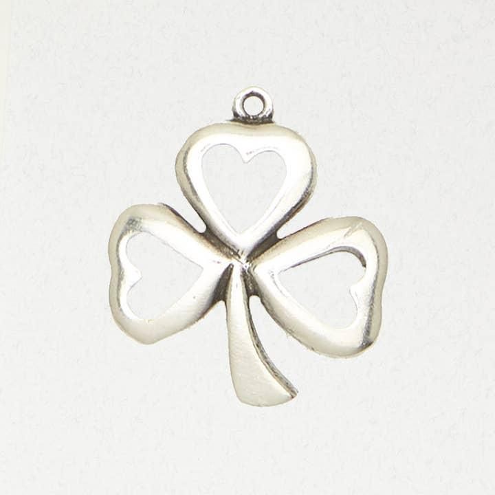 Celtic Pewter Pendant Necklace - Shamrock - EIR-237