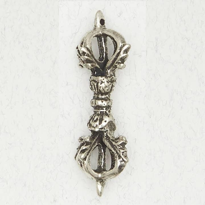 Buddhist Pewter Pendant Necklace - Dorje - SID-125