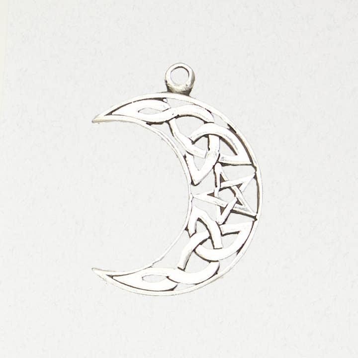 Wicca Pewter Pendant Necklace - Pentacle - WIC-129